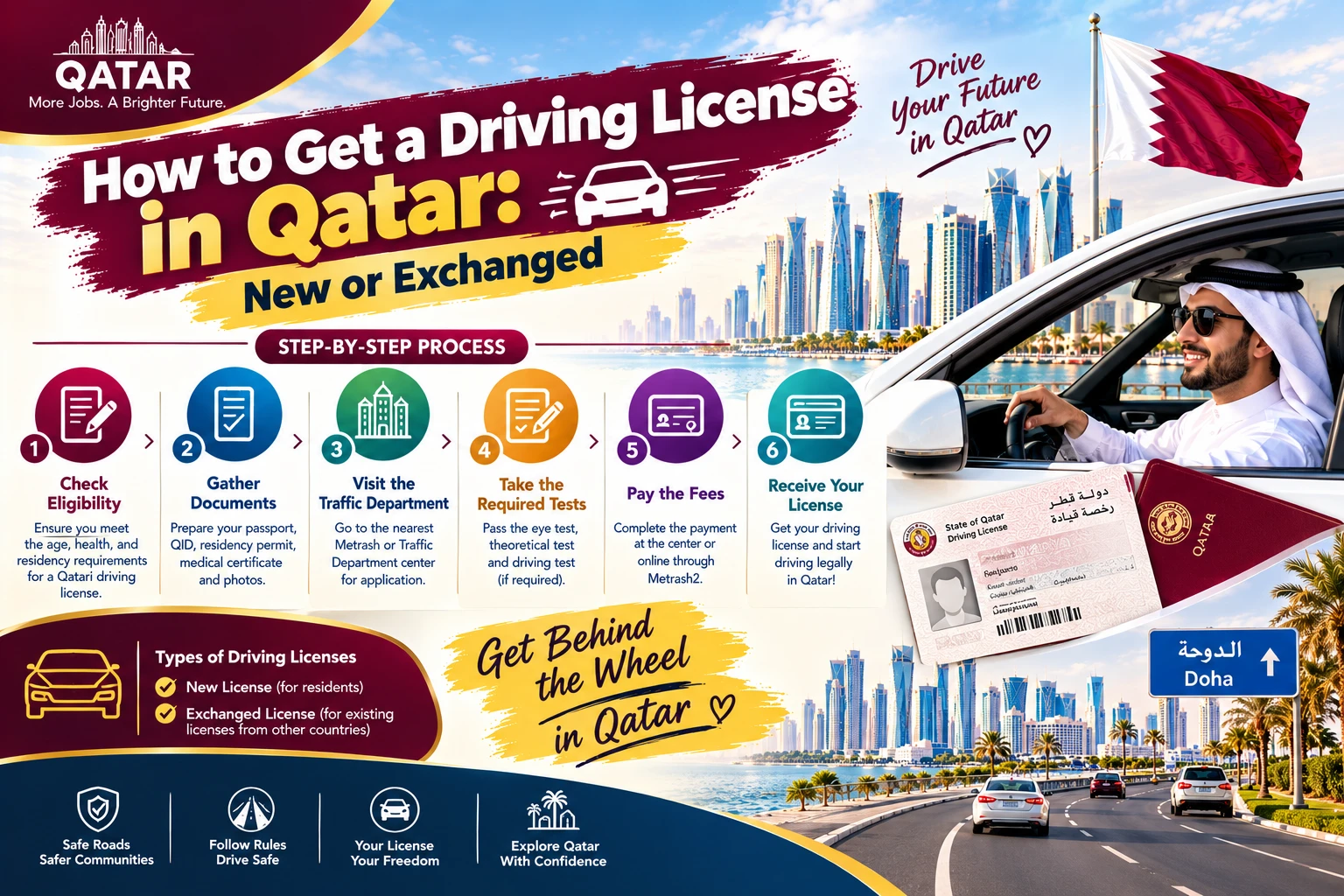 How to Get a Driving License in Qatar: New or Exchanged