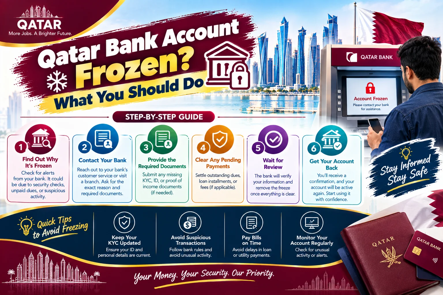 Qatar Bank Account Frozen? What You Should Do