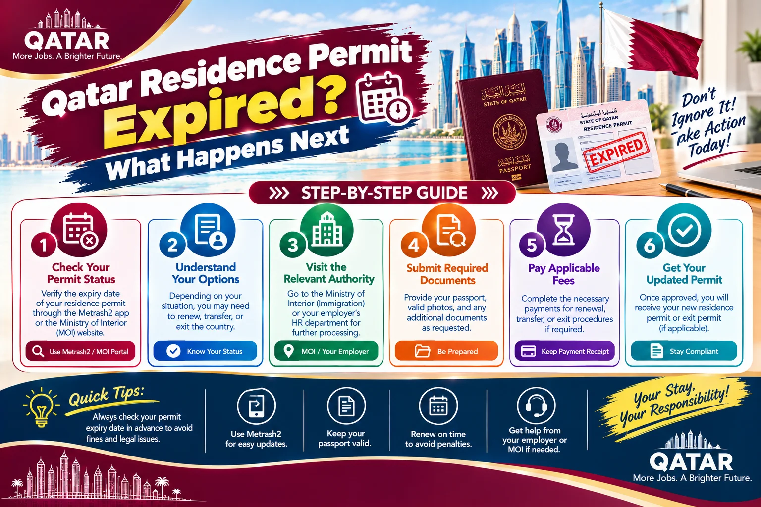 Qatar Residence Permit Expired? What Happens Next